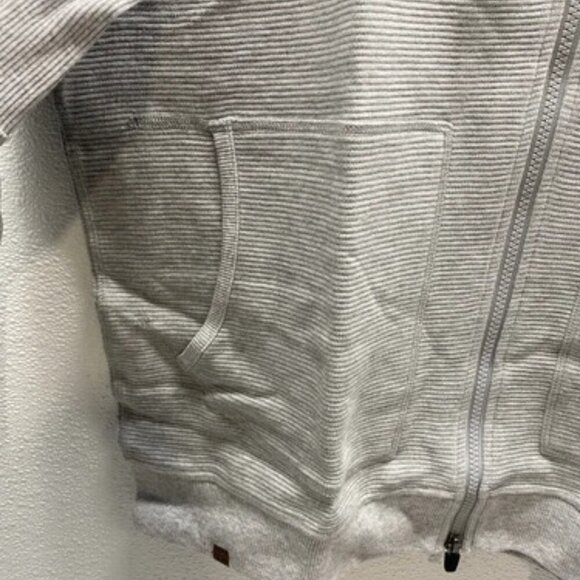 NEW JOHNNIE-O Mens Decker Baseball Jacket Size L Light Grey - Picture 8 of 13